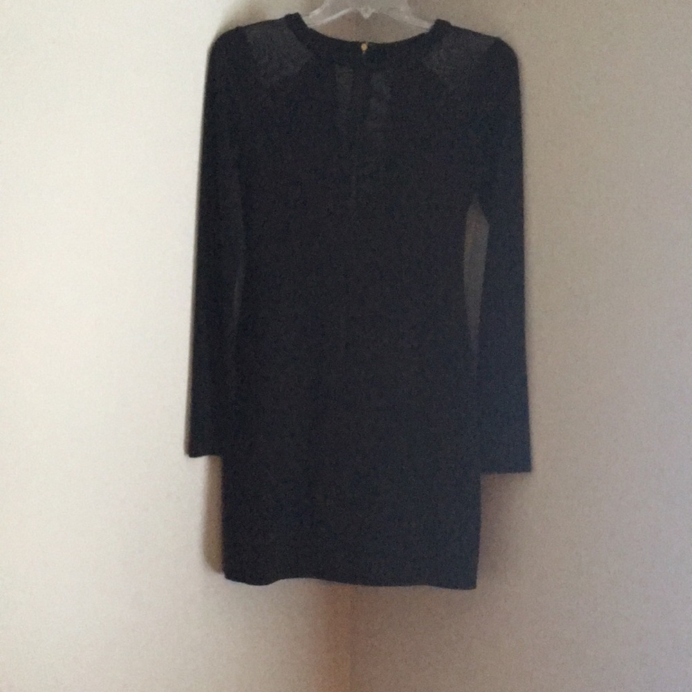 Black Dress with Gold Zipper